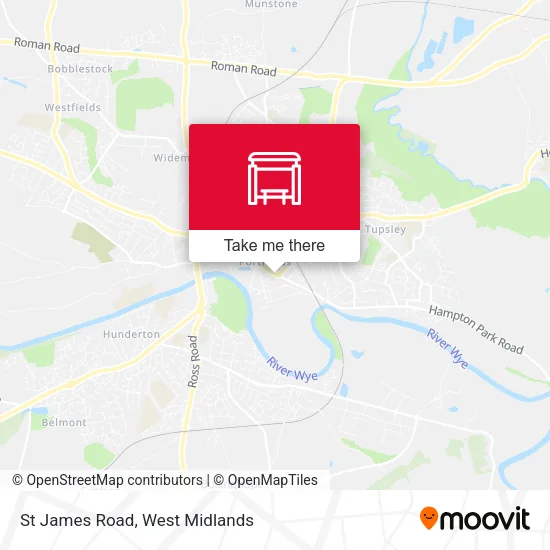St James Road map