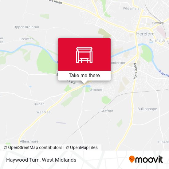 Haywood Turn map