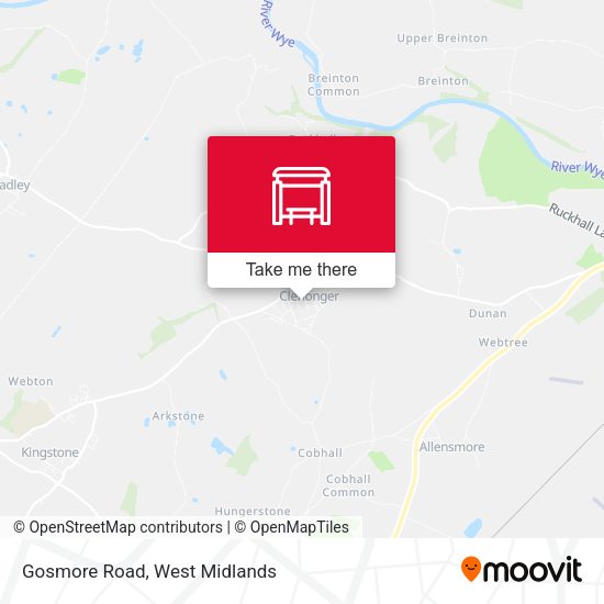 Gosmore Road map