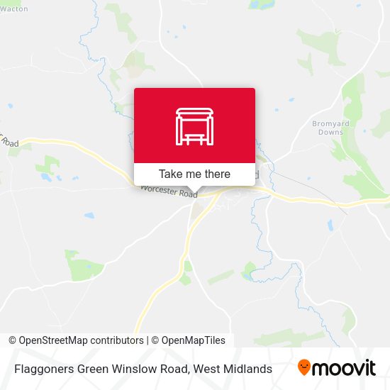 Flaggoners Green Winslow Road map