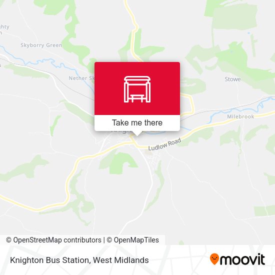 Knighton Bus Station map