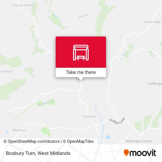 Bosbury Turn map