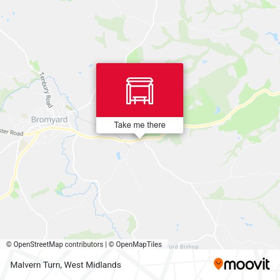 Malvern Turn map