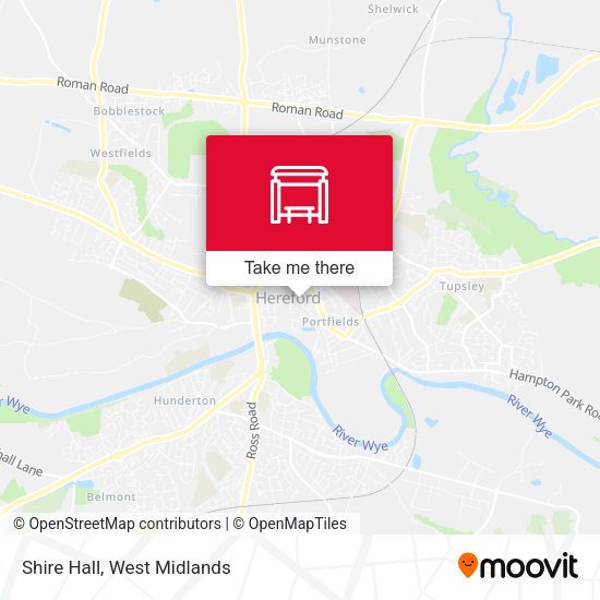 Shire Hall map