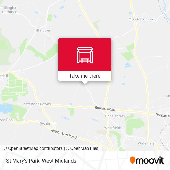 St Mary's Park map