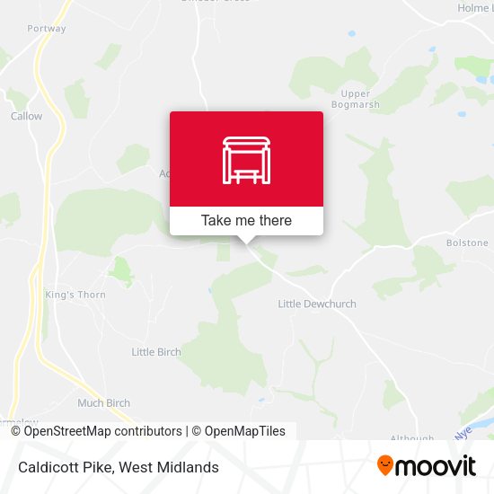 Caldicott Pike map