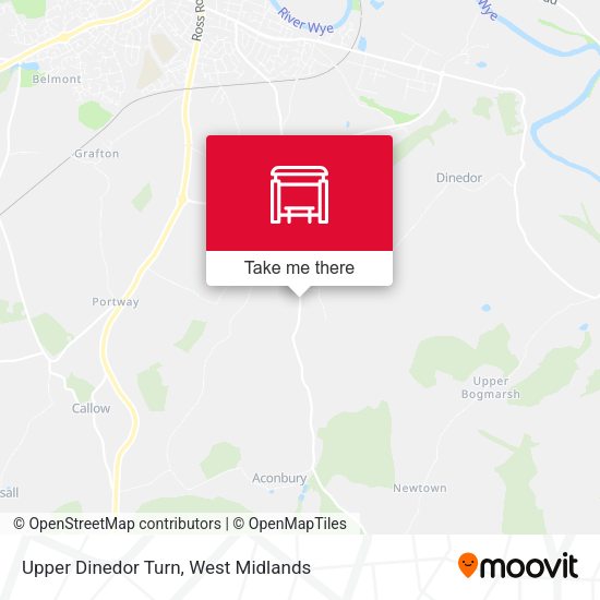 Upper Dinedor Turn map