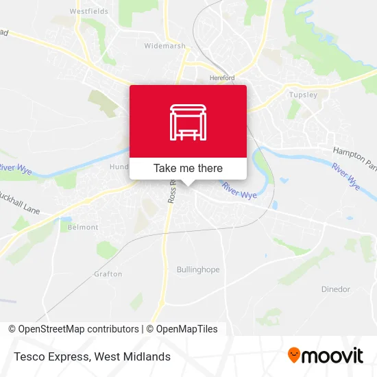Tesco Express map