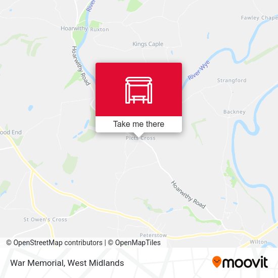 War Memorial map