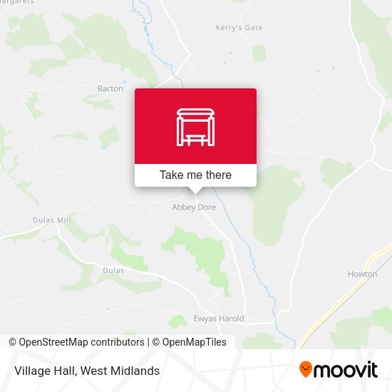 Village Hall map