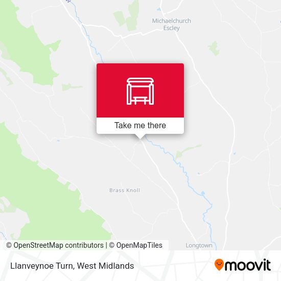 Llanveynoe Turn map