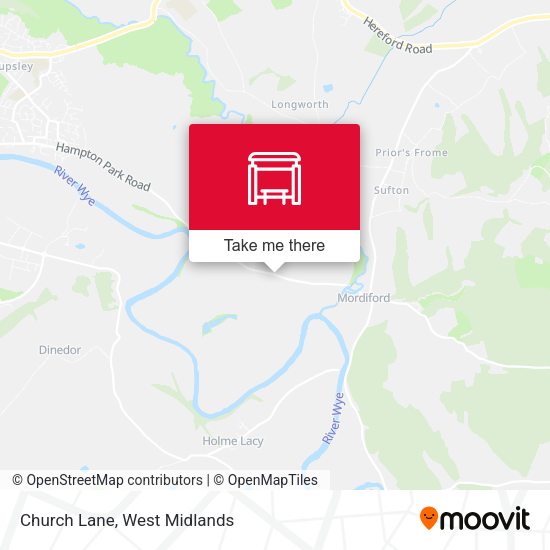 Church Lane map