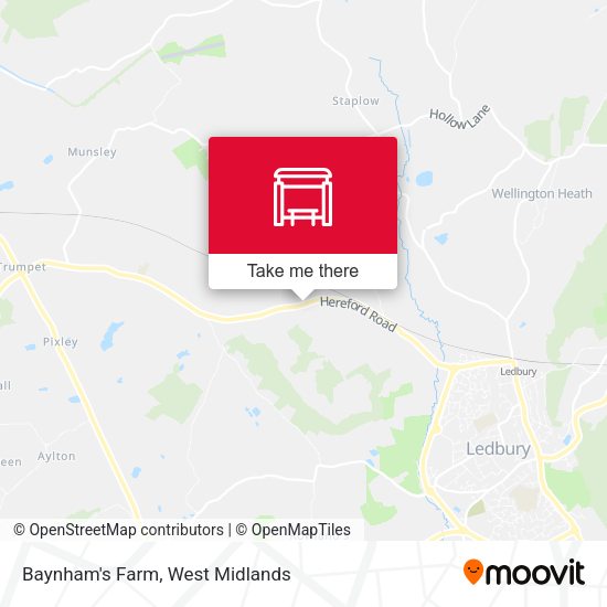Baynham's Farm map