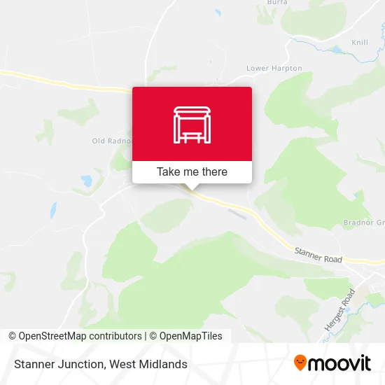 Stanner Junction map