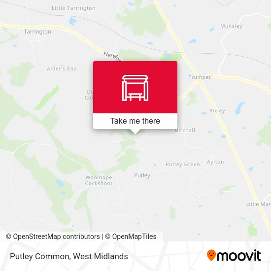 Putley Common map