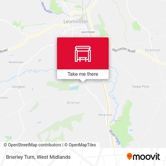 Brierley Turn map