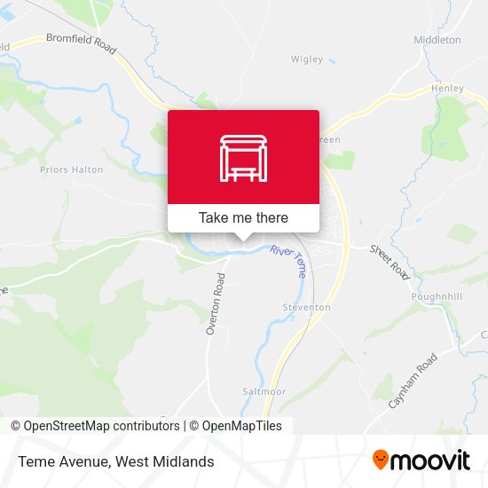 Teme Avenue map