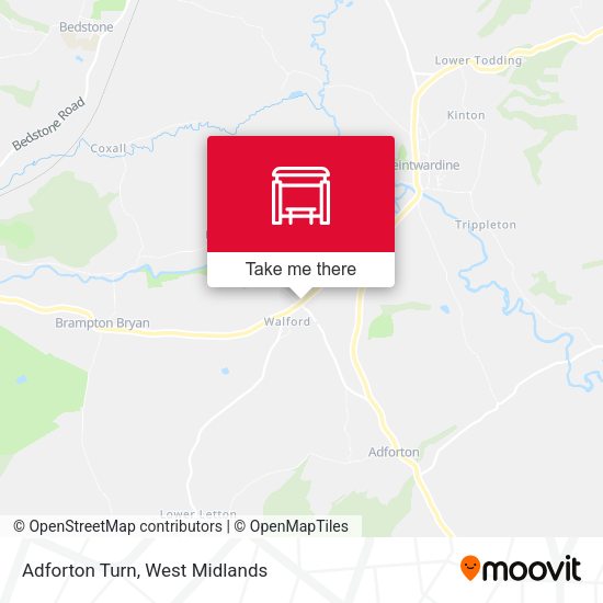 Adforton Turn map