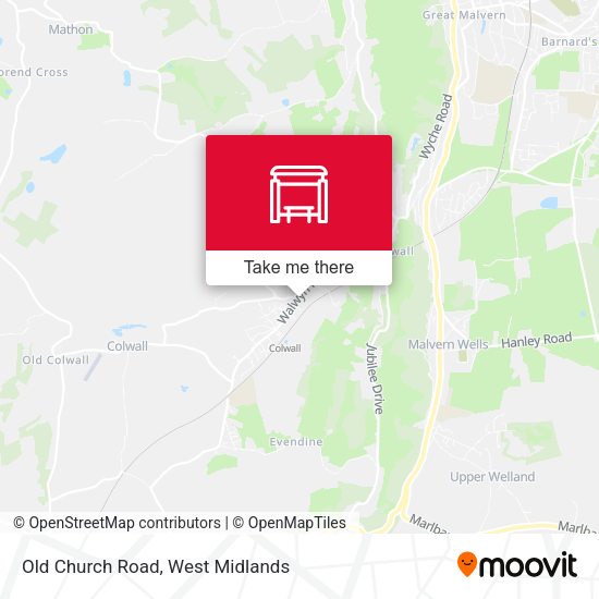 Old Church Road map