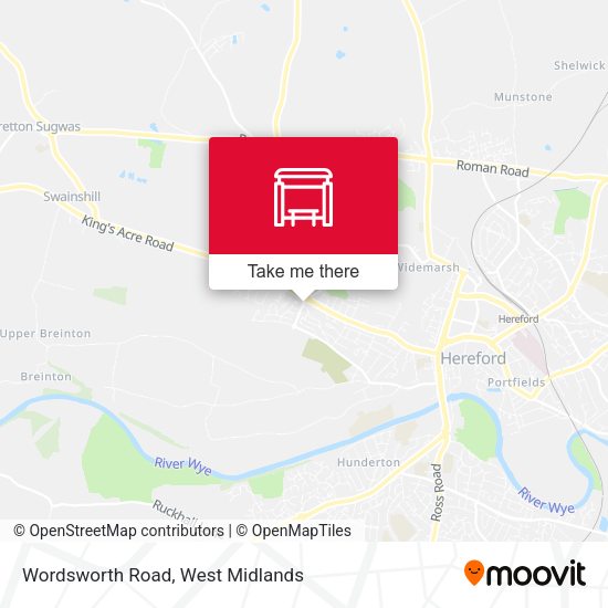Wordsworth Road map
