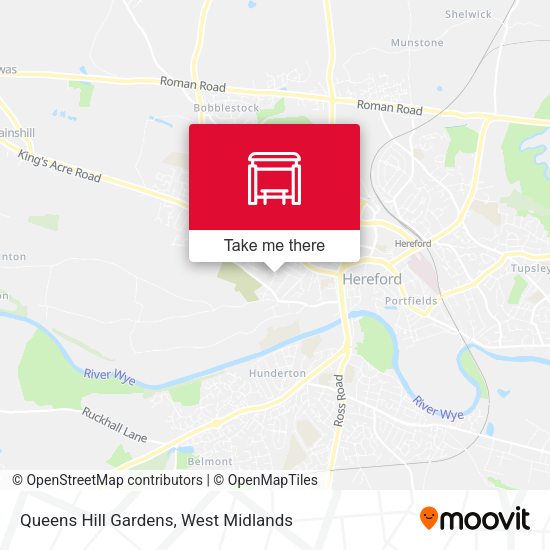 Queens Hill Gardens map