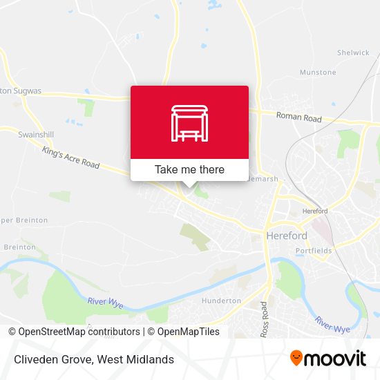 Cliveden Grove map