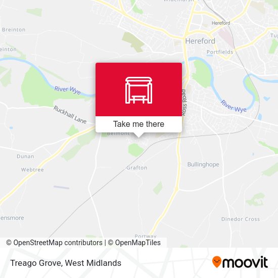 Treago Grove map
