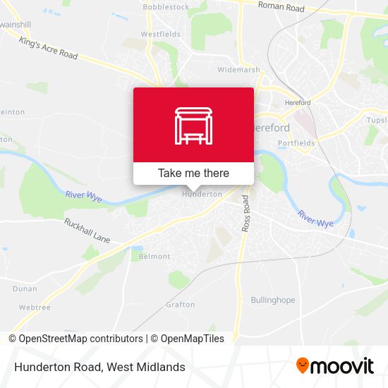 Hunderton Road map
