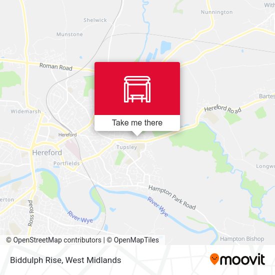 Biddulph Rise map