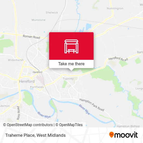 Traherne Place map