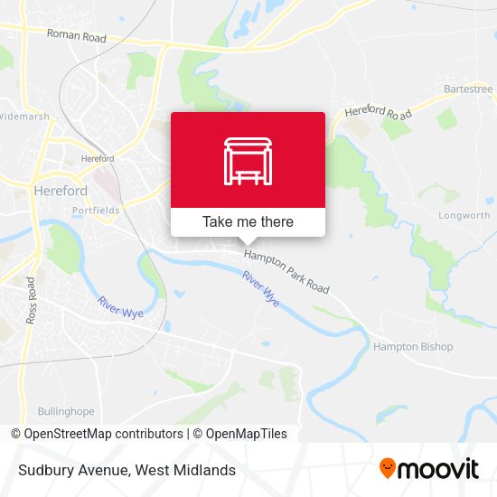 Sudbury Avenue map