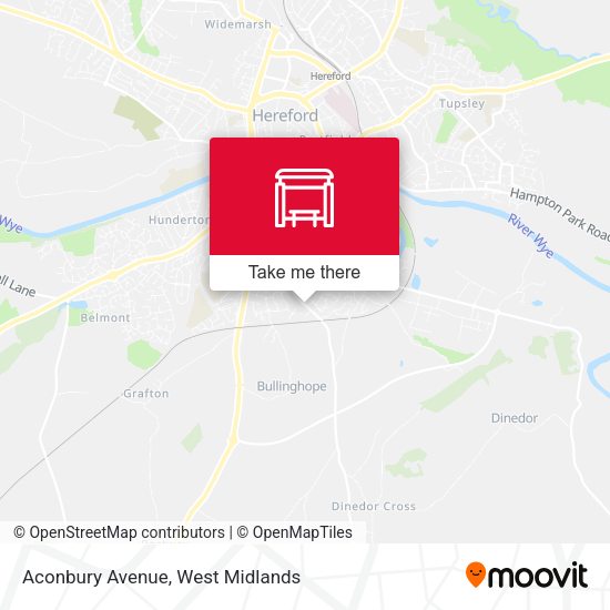 Aconbury Avenue map