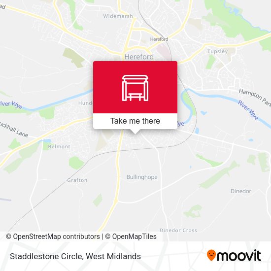 Staddlestone Circle map