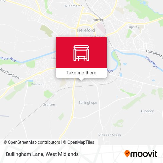 Bullingham Lane map