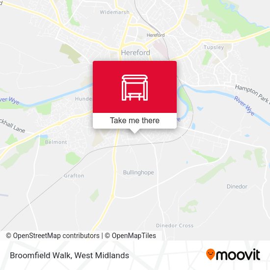 Broomfield Walk map