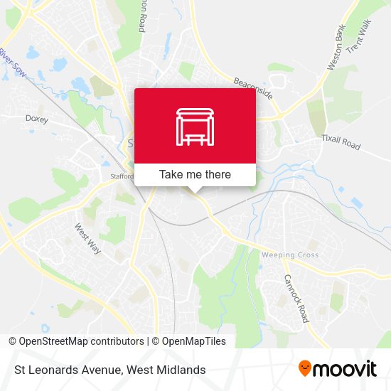St Leonards Avenue map