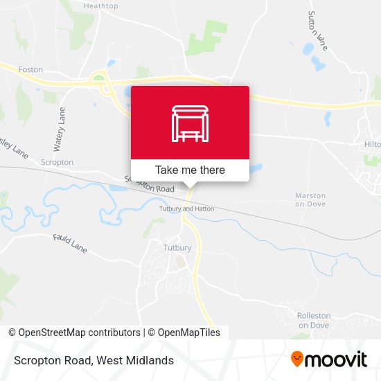 Scropton Road map
