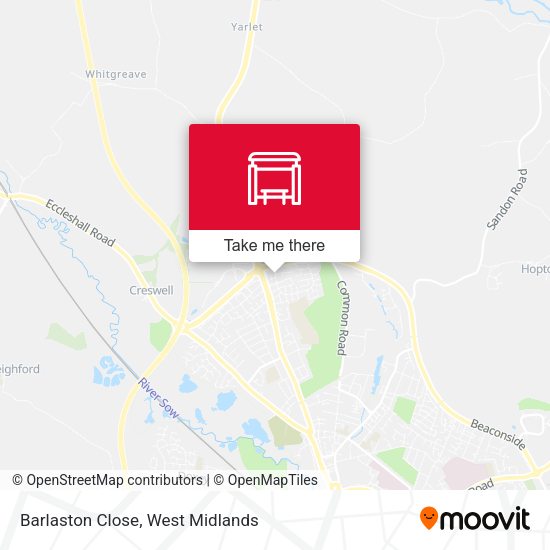 Barlaston Close map
