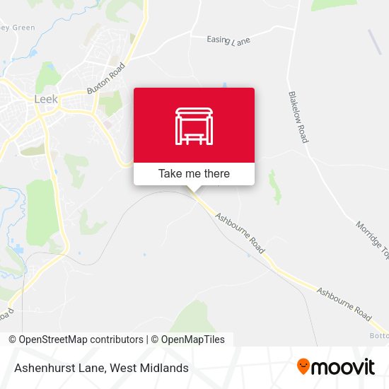 Ashenhurst Lane map