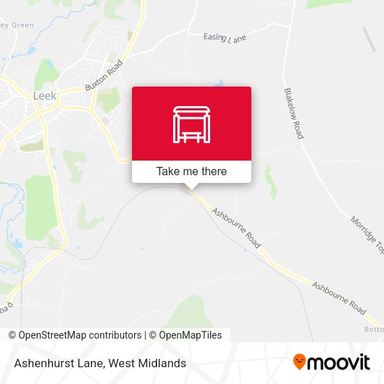 Ashenhurst Lane map