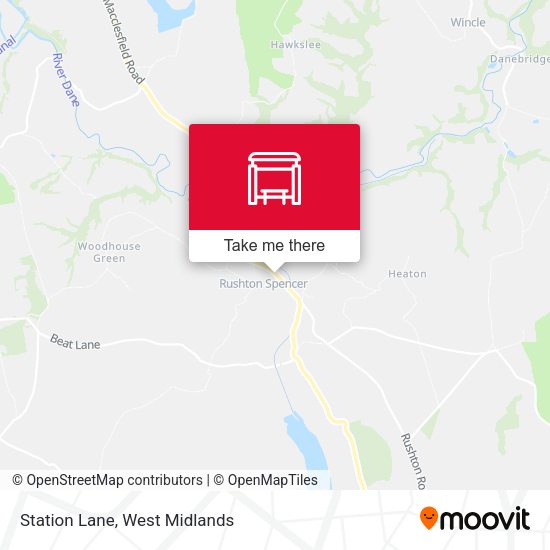 Station Lane map