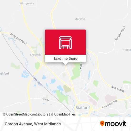 Gordon Avenue map