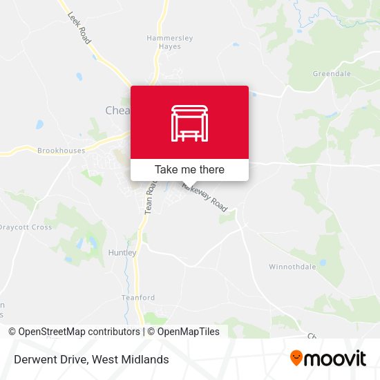 Derwent Drive map