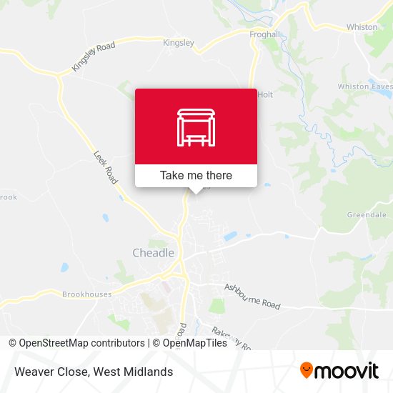 Weaver Close map