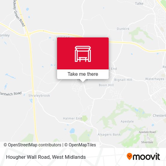 Hougher Wall Road map