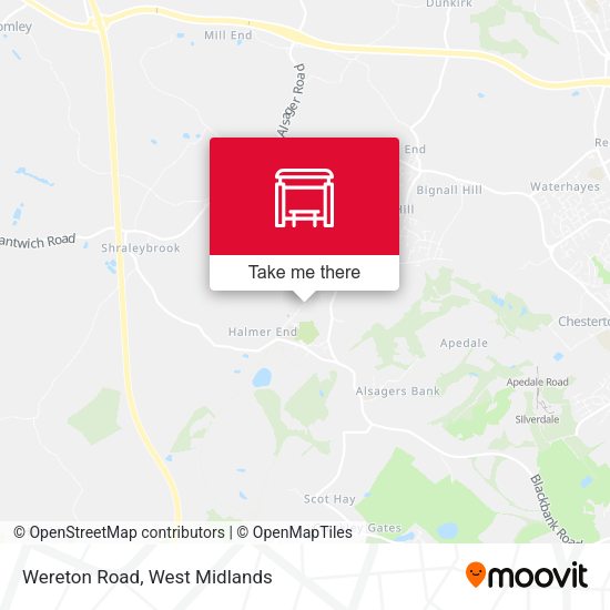 Wereton Road map