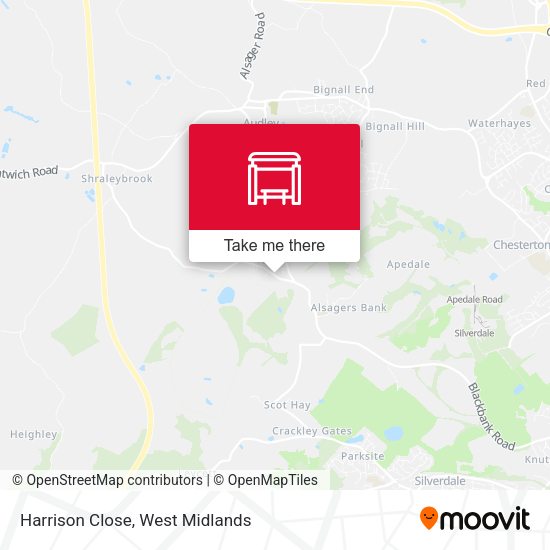 Harrison Close map