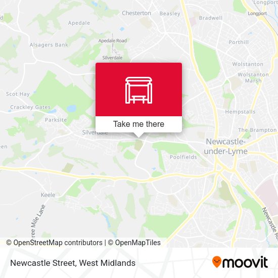 Newcastle Street map