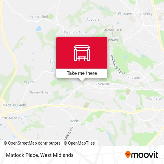 Matlock Place map