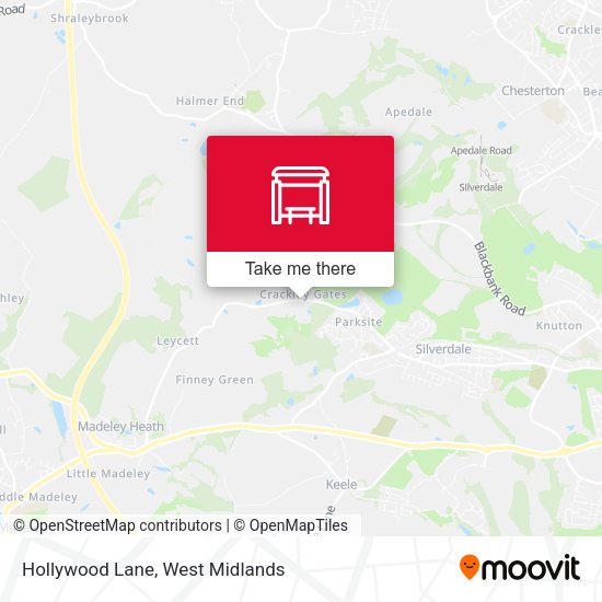 Hollywood Lane map